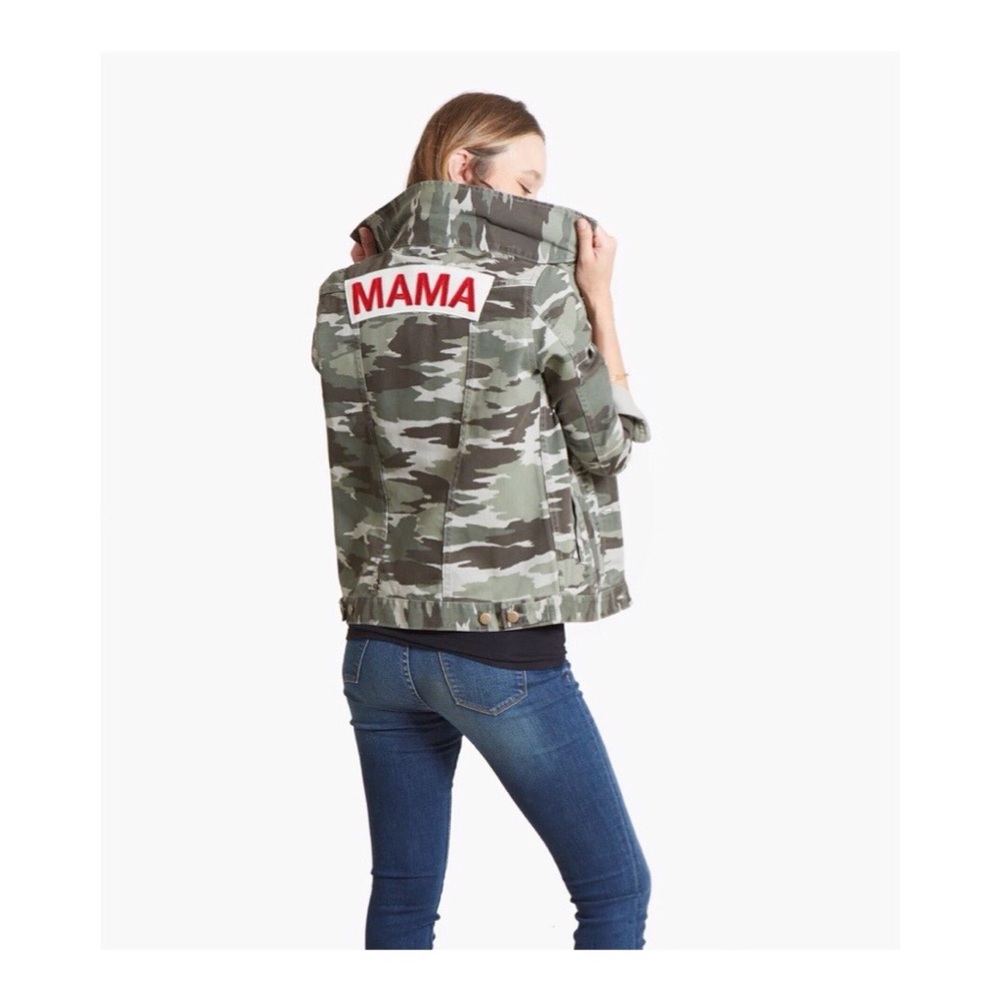 Ingrid + Isabel Mama cameo jacket NWOT